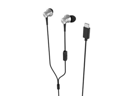 أي أوه سويت -سماعة أذن، تايب سي، أسود/ فضي