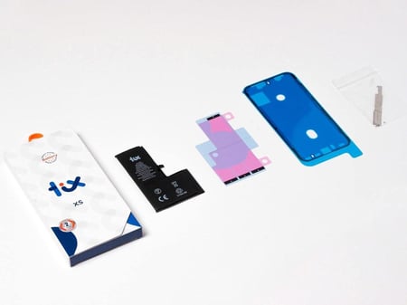 بطارية داخلية - ايفون اكس اس من شركة Tix ضمان سنتين شامل االنتفاخ