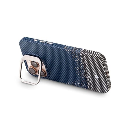 واي نات | جراب حماية مع ماج سيف وستاند لاجهزة الايفون-ازرق منقط ابيض