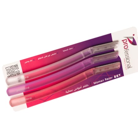 طقم امواس نسائية للوجه و الجسم بعدة أحجام