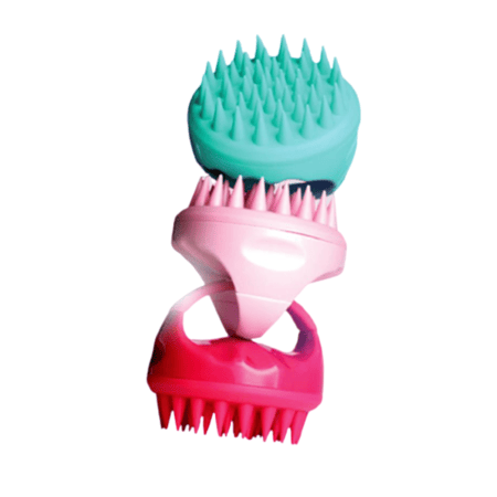 تجربة تدليك الرأس بفرشاة السيليكون