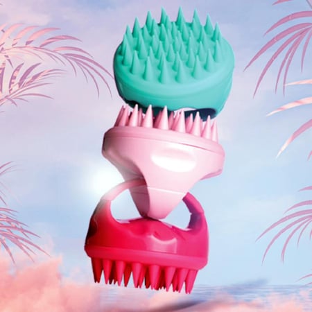 جهاز تدليك الرأس بالفرشاة السيليكون