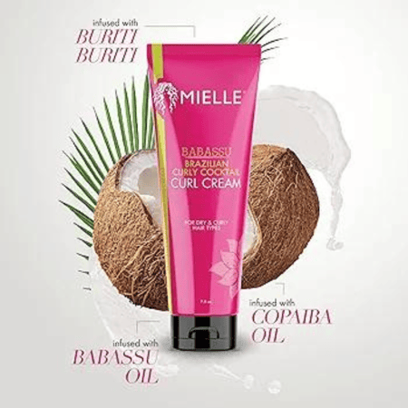 كريم تصفيف الشعر الكيرلي Mielle بخلاصة الباباسو Mielle cream for