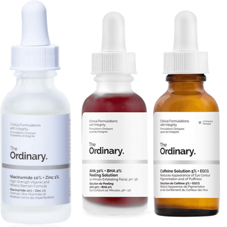 مجموعة سيروم العناية بالبشرة لوجه مشرق ونضارة فائقة من ذا اورديناري