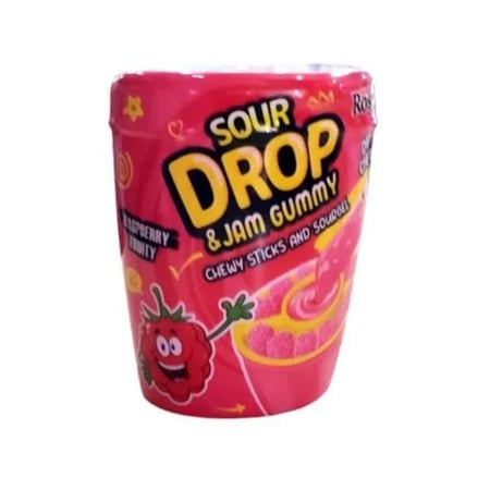 سوبر دروب جيلي مع مربى تغميس حامض (نكهتين )