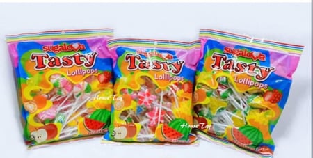حلوى مصاص tasty ( ٥ اشكال )