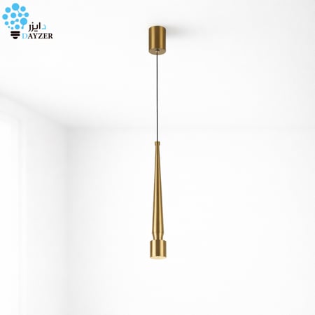 انارة معلقة حلزوني ذهبي