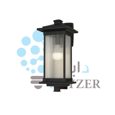 فانوس جداري بزجاج مخطط رأسي