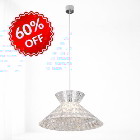 ثريا معلقة شفافة بشكل هرمي – مودرن | Crystal Prism | موشور الكريستال