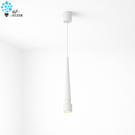 انارة معلقة حلزوني ابيض