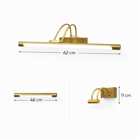 انارة لوحات ذهبي 7503 - 12+8W GAB