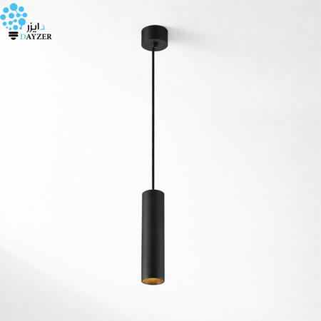 انارة معلقه اسطوانية اسود 30 سم