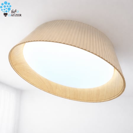 بلوفون أبيض لطش سقفي - ثلاثة اضاءات