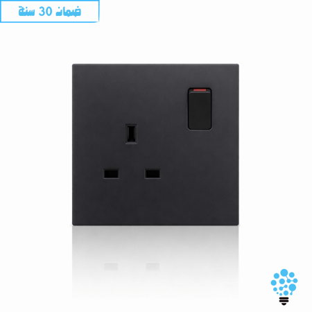 فيش بمفتاح مع لمبة 13 امبير اسود HYLUMEN DAYZER