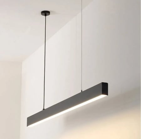 إنارة لاينر مكتبية 60 واط – أسود | إضاءة خطية أنيقة للمكاتب والمساحات العملية