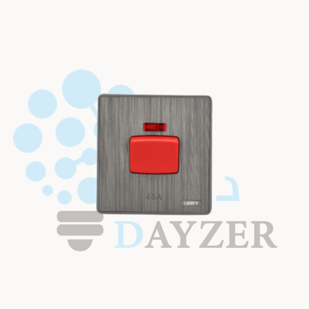 مفتاح مكيف 7×7 – فضي LUXIFY | مفتاح تشغيل أنيق وعملي لأجهزة التكييف