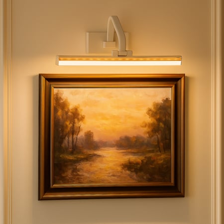 إضاءة مرايا جدارية – لون أبيض، إضاءة صفراء | Frame Light | ضوء الإطار