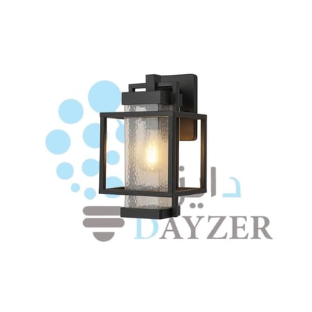 فانوس جداري خارجي عصري بزجاج مطروق | Urban Glow | توهج حضري