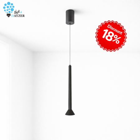 انارة معلقة مخروطي اسود X اسود