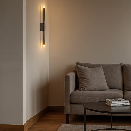 جداري LED خطي مزدوج الإضاءة – تصميم عصري نحيف