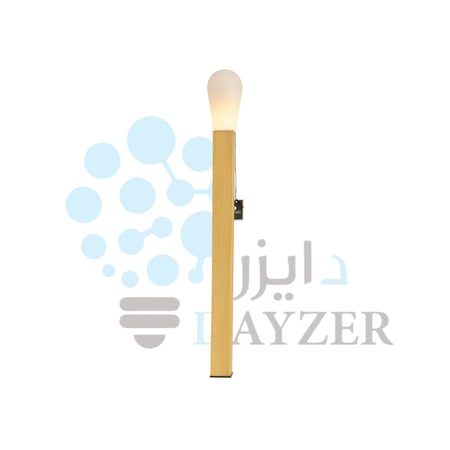 مصباح أرضي عصري بتصميم خشبي