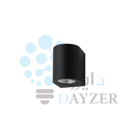 إضاءة جدارية خارجية – لون أسود، إضاءة موجهة لأسفل