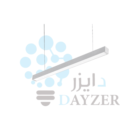 لايت لاينر معلق 120 سم – 60 واط، إطار أبيض
