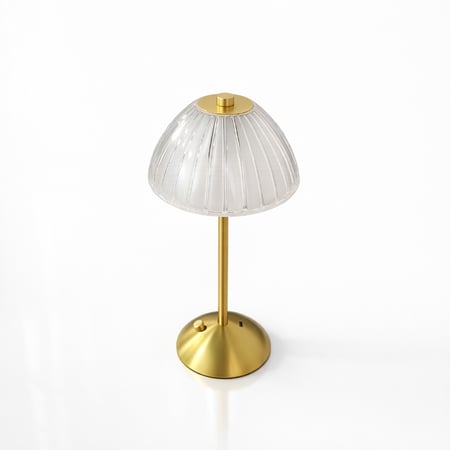 أباجورة لمس أبيض ذهبي – شحن