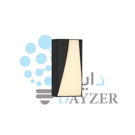 إنارة جدارية خارجية بتصميم منحني جانبي
