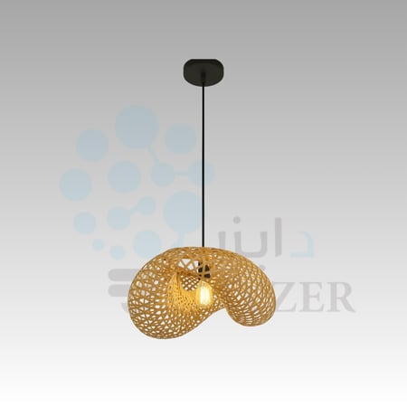 علاقي خيزران بتصميم حلزوني فني – لمسة نحتية بإضاءة ناعمة | Spiral Flow |