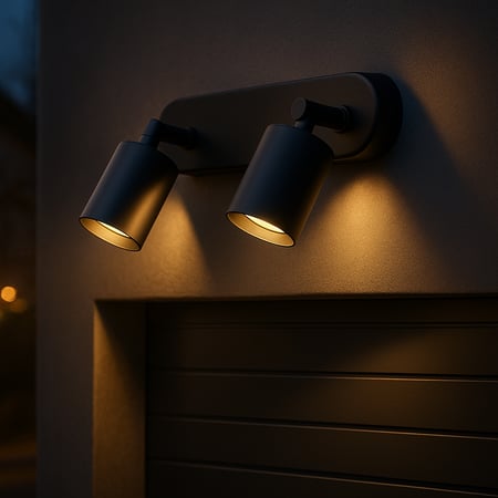 كشاف جداري مزدوج بقاعدتي GU10 – بدون لمبات