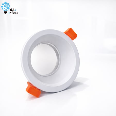 إطار سبوت لايت دائري ضد الرطوبة ألمنيوم – أبيض كامل