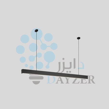 لاينر مكتبي 120 سم – عرض 5 سم، إطار أسود