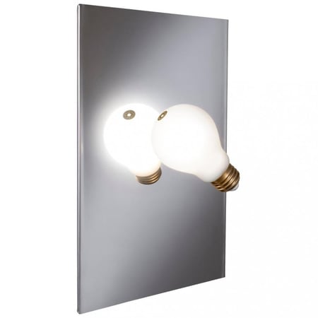 أبليك جداري بمراية ولمبة ديكور | Mirror Bulb | ميرور بَلب