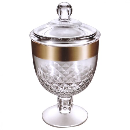 علب مكسرات اكرليك زجاج مع غطاء صغير