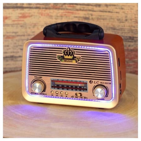 راديو محمول ومشغل موسيقى ام بي 3/ اس دبليو/ ايه ام/ اف ام/ يو س بي