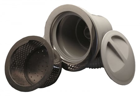 هراب مفرد 5 بوصة سطل ستانلس ستيل موديل كوري مع لي