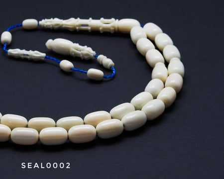 قوافل سبحة من عاج الفقمة الطبيعي Seal0002