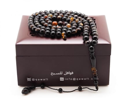 قوافل سبحة من درع سلحفاة سادة Tur0020