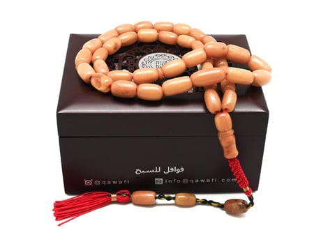 قوافل سبحة من الكهرمان ألماني طبيعي قديم Namb0159