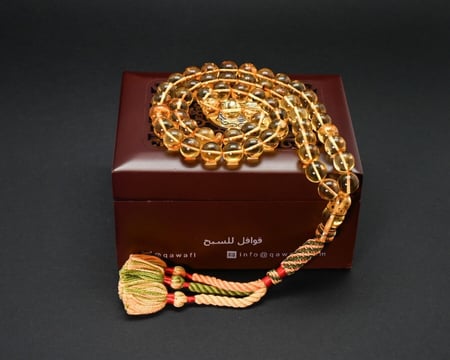 قوافل سبحة كهرمان بلطيقي طبيعي محشر من النوادر Namb0035