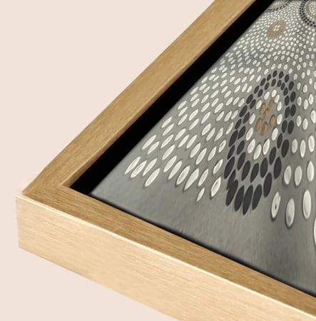 لوحة جبسية جدارية عصرية تعتمد فن التنقيط البارز (Dotted Relief Art)