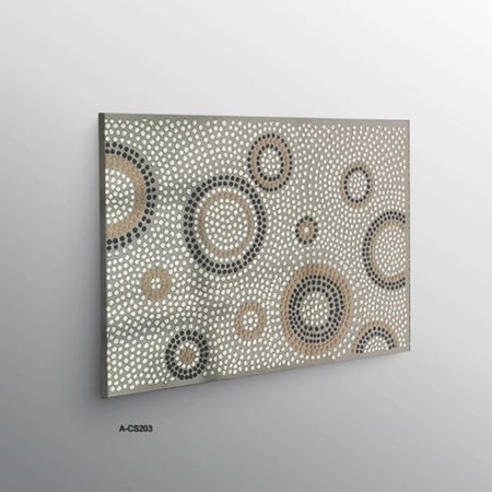 لوحة جبسية جدارية عصرية تعتمد فن التنقيط البارز (Dotted Relief Art)