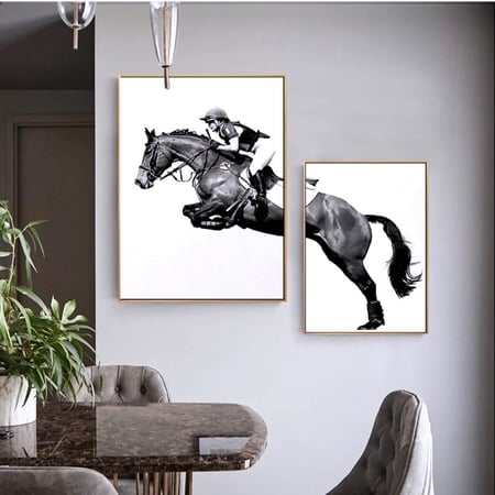 طقم لوحات جدارية خيل