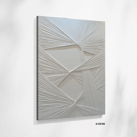 لوحة جبسية جدارية بخطوط بارزة