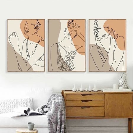 طقم 3 لوحات بوهيمي