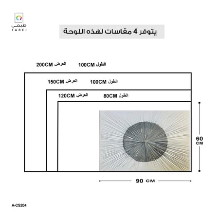 لوحة جبسية جدارية منزلية بتصميم إشعاعي بارز ينطلق من نقطة مركزية