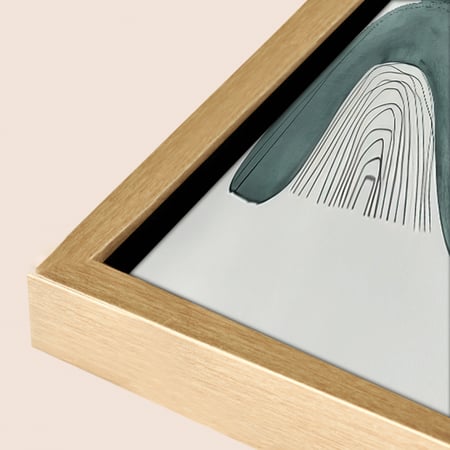 لوحة تجريدية عصرية تتكوّن من عملين متناغمين