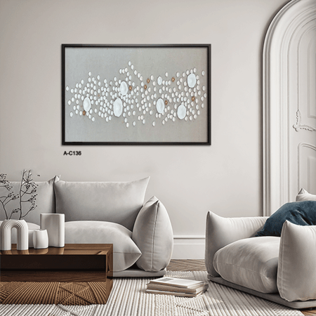 لوحة جبسية جدارية تجريدية عرضية