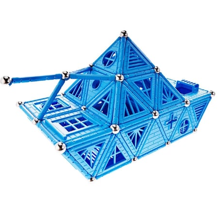 بناء وتركيب المغناطيس - 128 قطعة